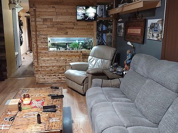 Living room fish tank 