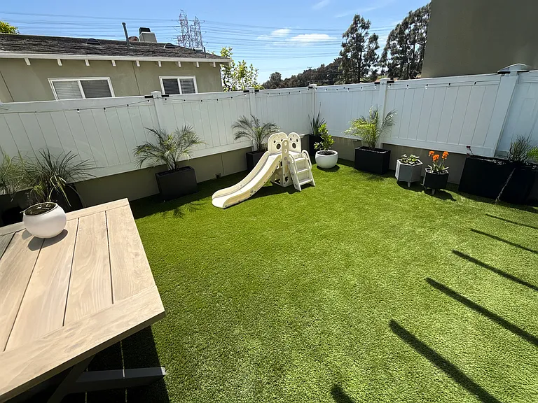 300 sq ft balcony with professional grade turf
