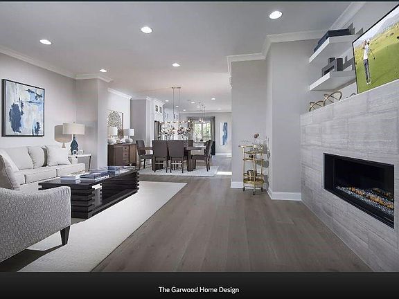 Garwood Main Floor Photo not of actual home but of previously built home Linear Fireplace is o