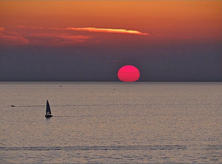 Sunset on Lake Michigan