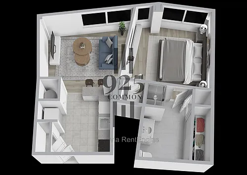 Floor plan 1 Bedroom 1 Bath