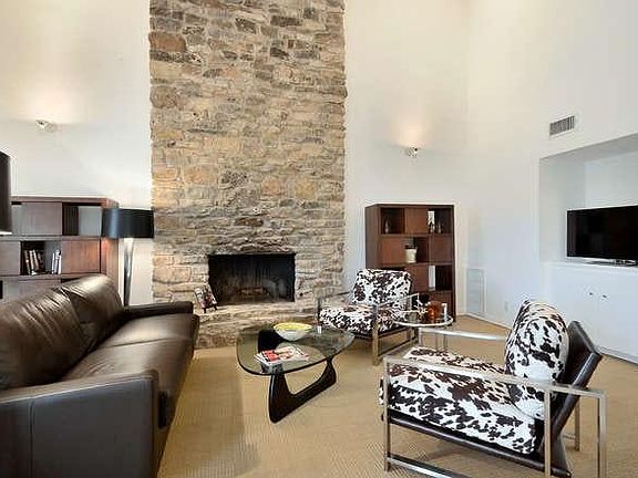 Living Room Main Level - With Woodburning Fireplace
