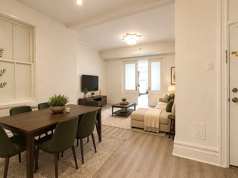 Dining room / living room (virtually staged)