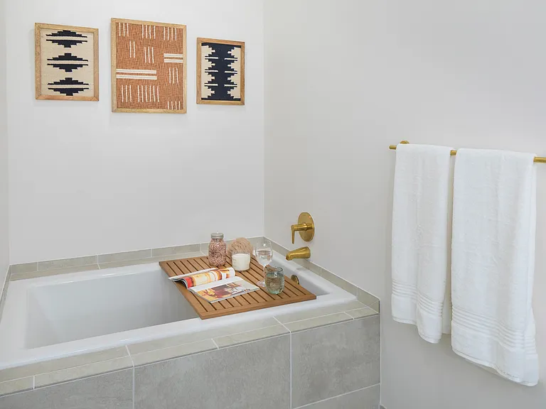 Relax and unwind in our spa-like bathtubs