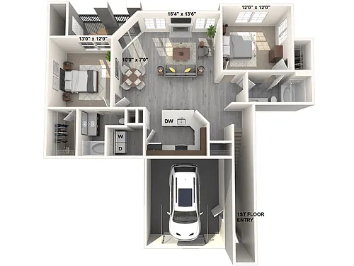 Floor plan B2-Espresso