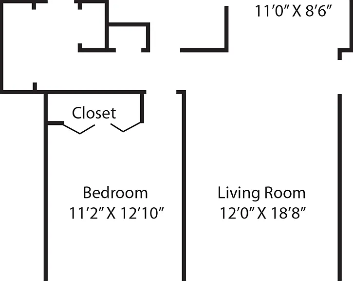 1 bedroom, 1 bathroom 1 bedroom, 1 bathroom