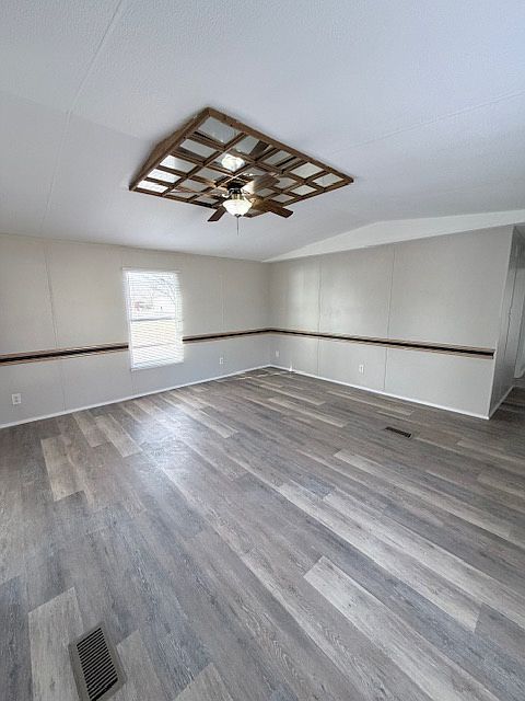 Living room with ceiling fan