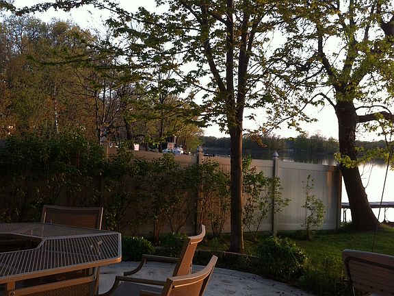Patio & lake view