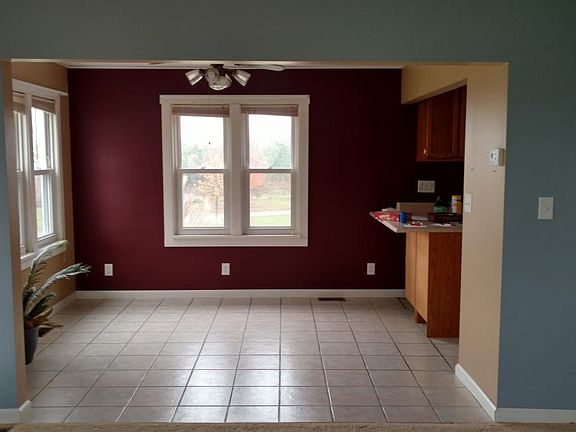 view into the dining area
