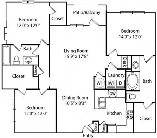 Floor plan 3A Renovation 2