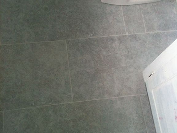 New tile in both bathrooms