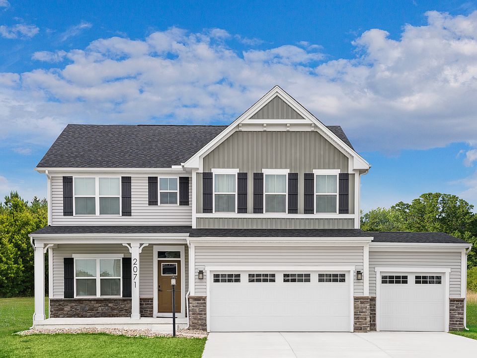 Hudson 3 Car Garage Two Rivers All Ages Single Family Homes by Ryan