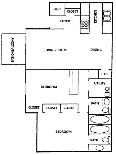 Floor plan B1 - Adair