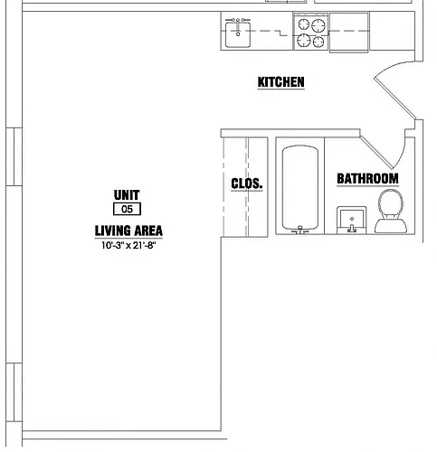 Floor plan Studio 14