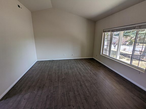 Living room with new vinyl flooring