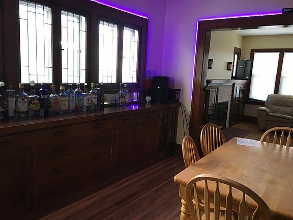 Main floor dining area