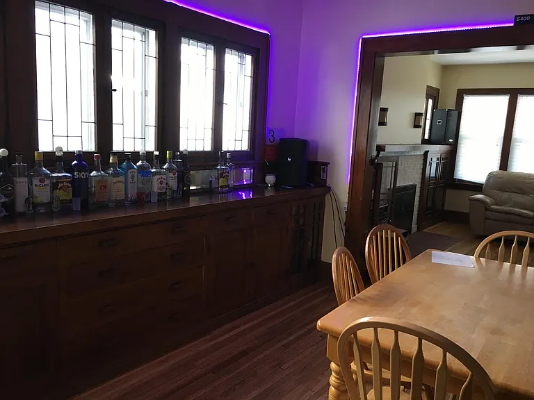 Main floor dining area