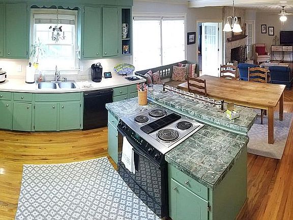 An open floor plan makes connecting w family & friends flow easier