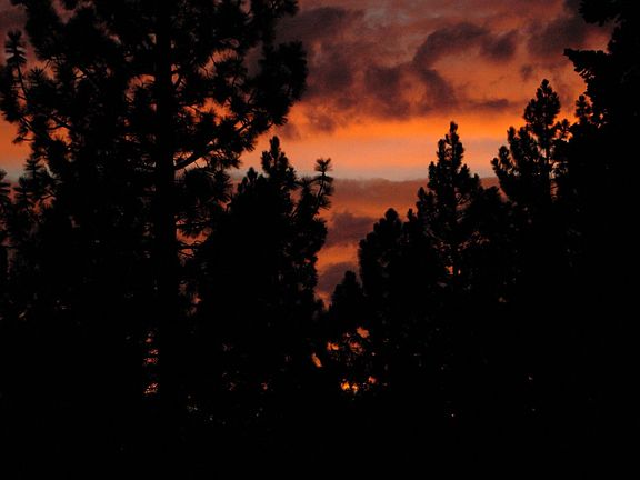 Sunset from the deck