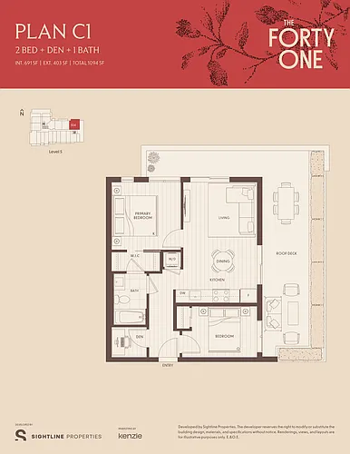 Floor plan Plan C1