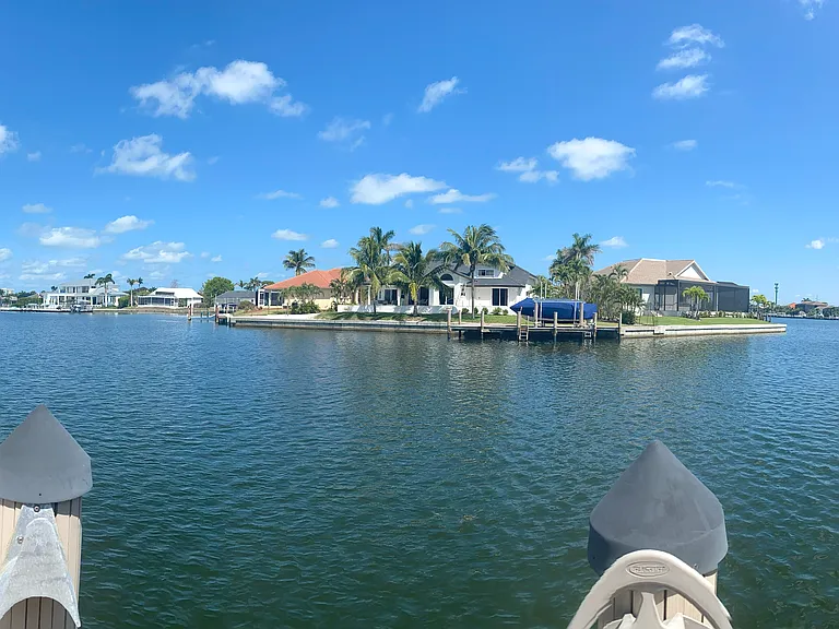 VIEW in the distance of the island