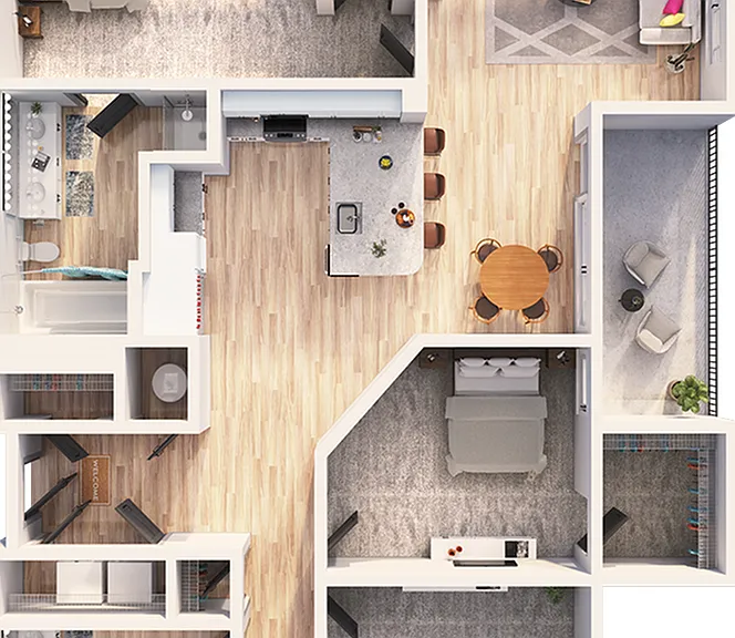Inkwell Watters Creek - C2A Floor Plan Inkwell Watters Creek - C2A Floor Plan