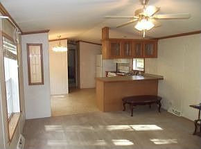 Living room and kitchen