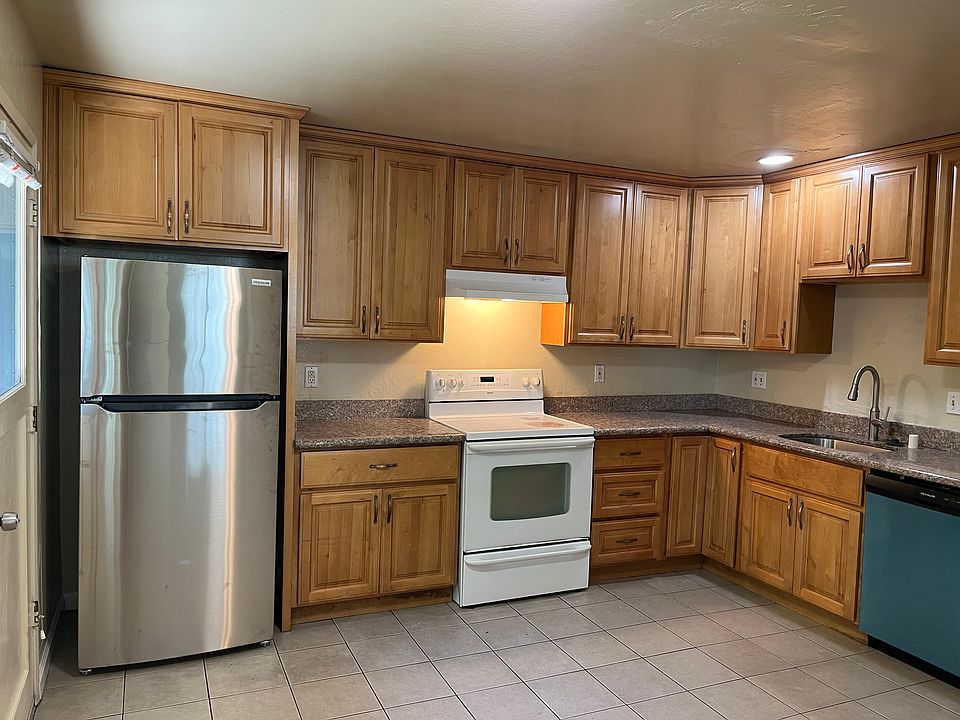 New stainless steel refrigerator and Dishwasher.