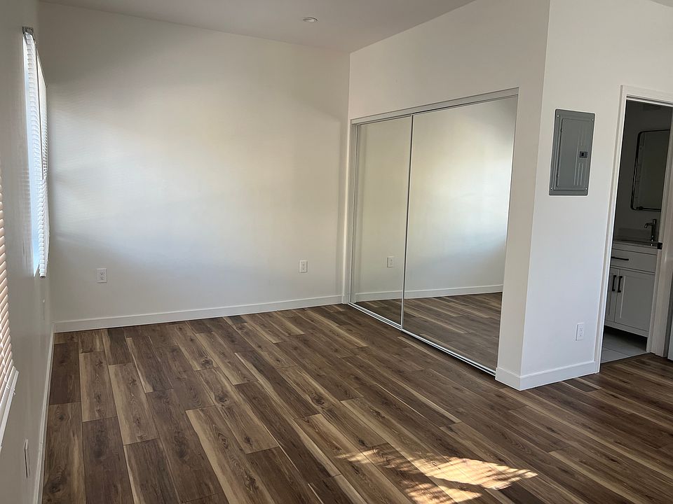 Living area with large closet