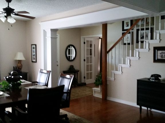 Entry and dining room