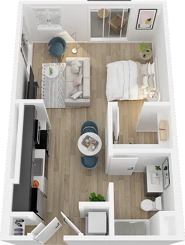 Floor plan The Block Studio