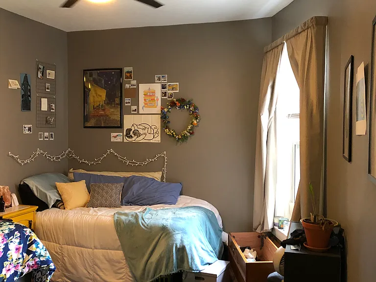 bedroom facing west