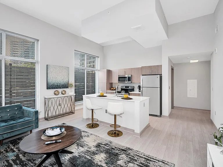 Spacious living areas with washed oak flooring