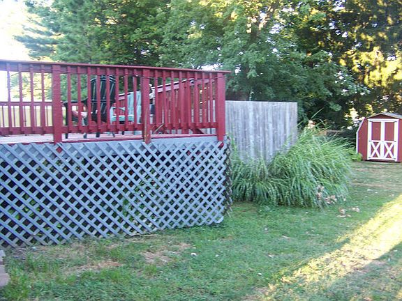 Rear Yard with 2-tiered deck