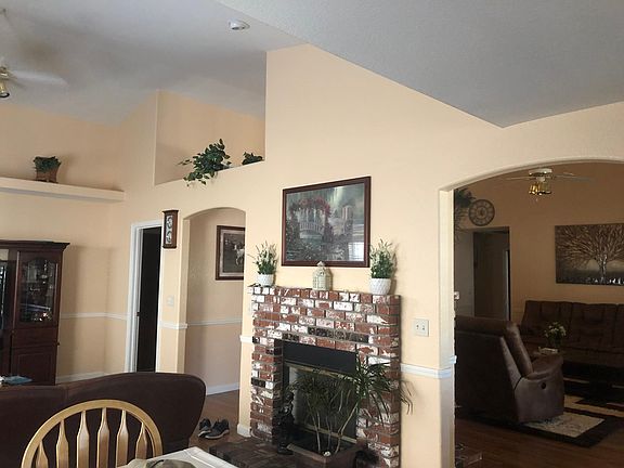 second living room with gas fire place