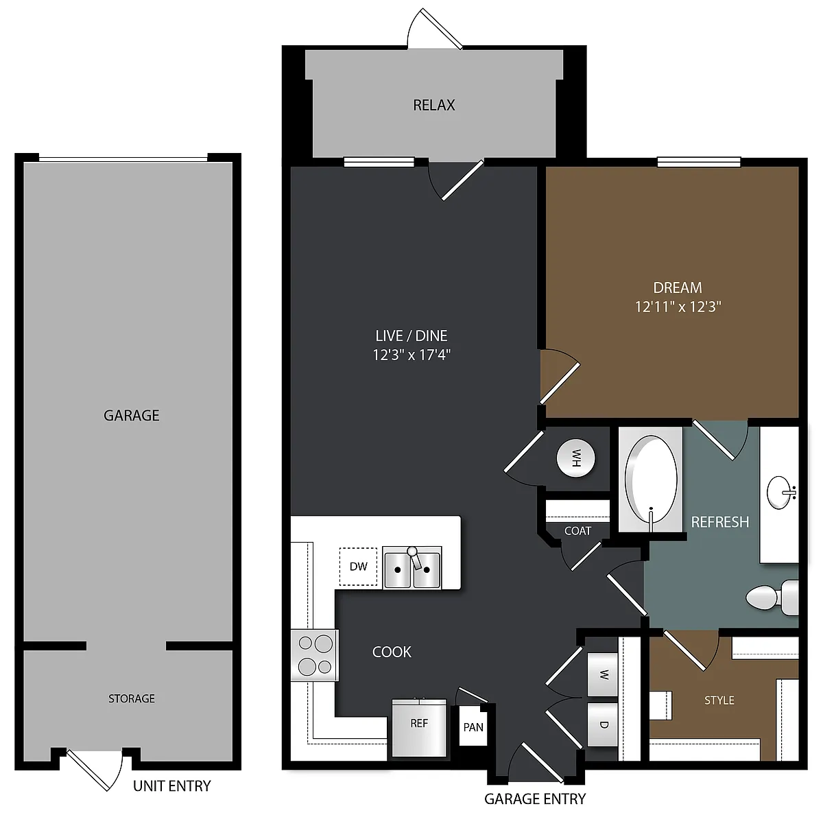 Floor plan A1G W