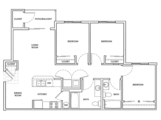 Floor plan 3 Bedrooms