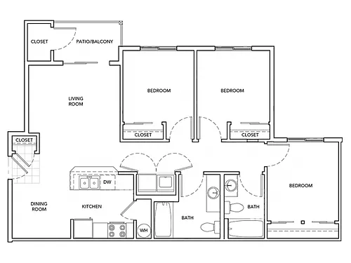 Floor plan 3 Bedrooms