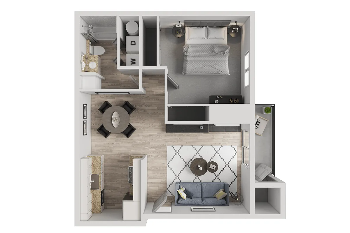 Floor plan 1X1