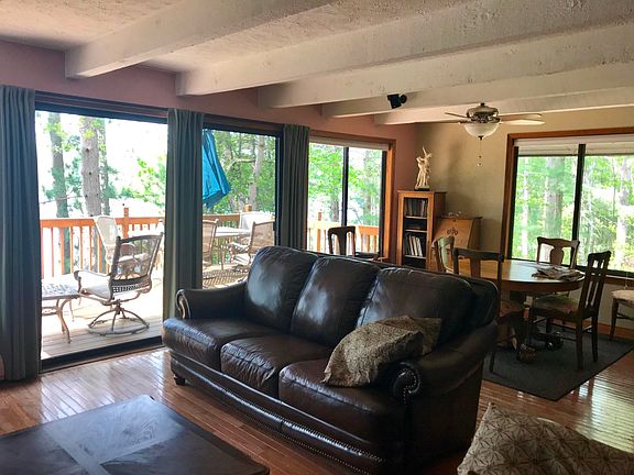 open living/dining room