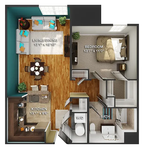 Floor plan Chelsea- 88 Roosevelt