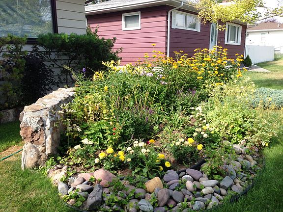 front yard flower bed
