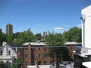 View from the building's rooftop patio