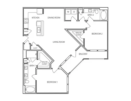 Floor plan 2 Bedroom