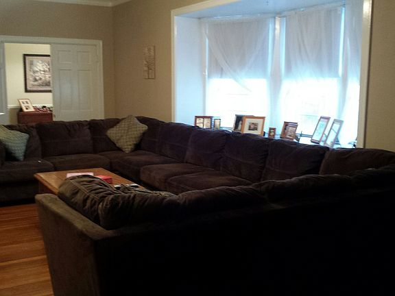 Bay window in living room