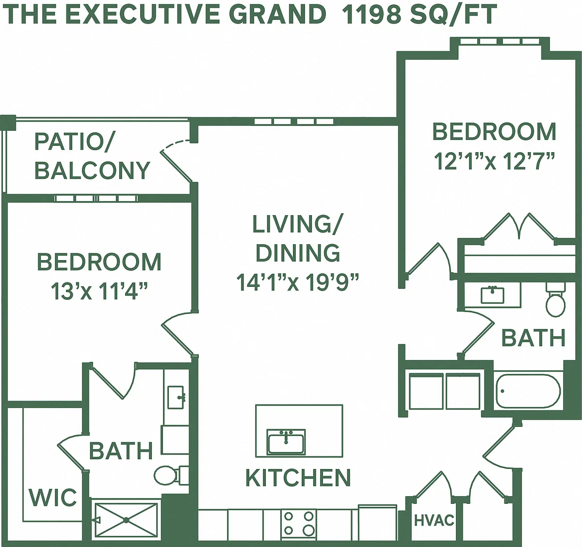 Floor plan Executive Grand B2A