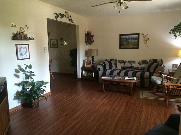Nice lighting from window and nicely updated flooring on main level