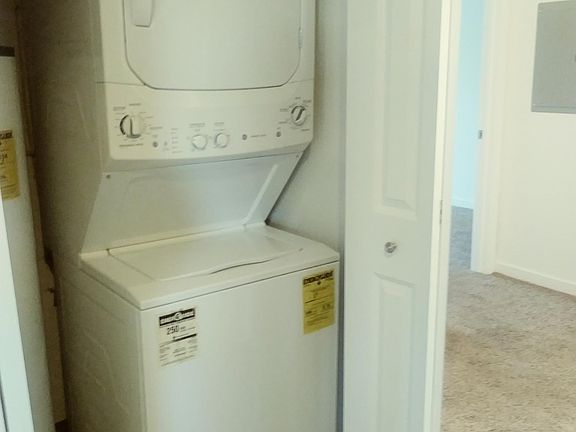 Washer and dryer right in the apartment.