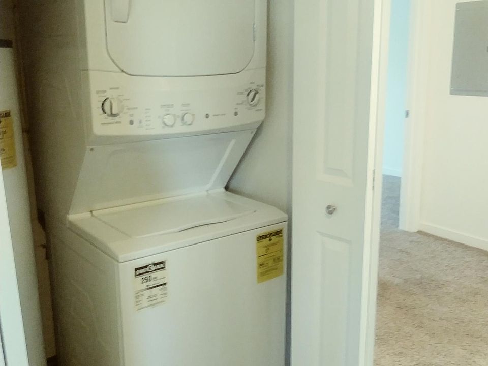 Washer and dryer right in the apartment.