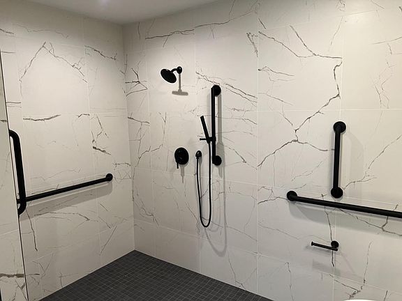 Roll in shower